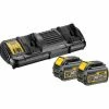 DeWALT Akku Starter-Set DCB132T2-QW - 2x FlexVolt XR Akkus DCB546 54,0 Volt 6,0 Ah Und Ladegerät DCB132 -DEWALT Shop 7535119 1