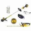 DeWALT Gartenpflege-Set 18V - Mit Akku-Rasentrimmer, Akku-Heckenschere, Augenschutz, Gehörschutz Und Zubehör-Set + Akku-Set Und Ladegerät Oder BASIC Version - Ausführung:ohne Akkus Und Ladegerät -DEWALT Shop 7535503 1