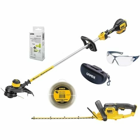 DeWALT Gartenpflege-Set 18V - mit Akku-Rasentrimmer, Akku-Heckenschere, Augenschutz, Gehörschutz und Zubehör-Set + Akku-Set und Ladegerät oder BASIC Version - Ausführung:ohne Akkus und Ladegerät DeWALT Gartenpflege-Set 18V - Mit Akku-Rasentrimmer, Akku-Heckenschere, Augenschutz, Gehörschutz Und Zubehör-Set + Akku-Set Und Ladegerät Oder BASIC Version - Ausführung:ohne Akkus Und Ladegerät -DEWALT Shop 7535503 1