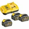 DeWALT Akku Starter-Set DCB118T3, 3x FlexVolt XR Akkus DCB546 54 Volt 6 Ah Und Ladegerät DCB118 1 DeWALT Akku Starter-Set DCB118T3, 3x FlexVolt XR Akkus DCB546 54 Volt 6 Ah Und Ladegerät DCB118 -DEWALT Shop 7535952 1