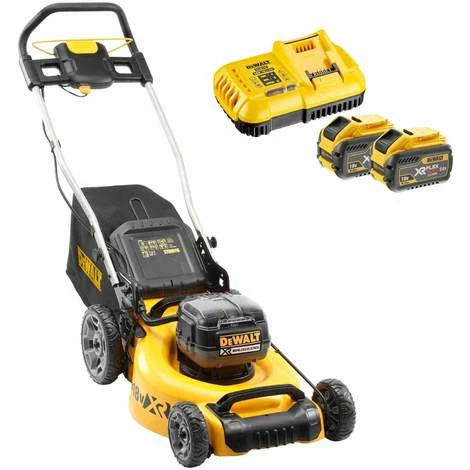 DeWALT Akku-Rasenmäher DCMW564N-XJ 2x18 Volt inkl. Akku Starter-Set DCB118X2-QW - Mähen und Mulchen, 55l Grasfangkorb DeWALT Akku-Rasenmäher DCMW564N-XJ 2x18 Volt Inkl. Akku Starter-Set DCB118X2-QW - Mähen Und Mulchen, 55l Grasfangkorb -DEWALT Shop 7536305 1