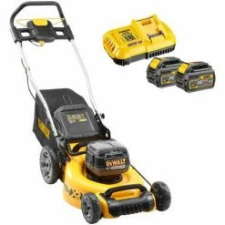 DeWALT Akku-Rasenmäher DCMW564N-XJ 2x18 Volt Inkl. Akku Starter-Set DCB118T2-QW - Mähen Und Mulchen, 55l Grasfangkorb