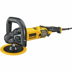 DeWALT DWP849X-QS 180mm Polierer 1250 Watt + 2 X Polierhaube + Spannfutter